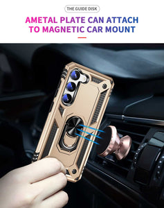 Samsung A Series Case Military Grade With Magnetic Finger Holder