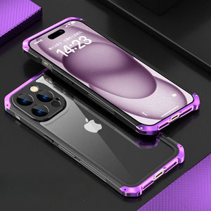 Aluminum Apple iPhone Metal Glass Case Cover