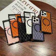 Load image into Gallery viewer, Square Rhombic Lattice Apple iPhone MagSafe Case