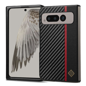 Carbon Fiber Pattern Flip Fold Case