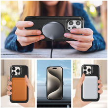 Load image into Gallery viewer, MagSafe Holder iPhone Case Hollow Leather Cover