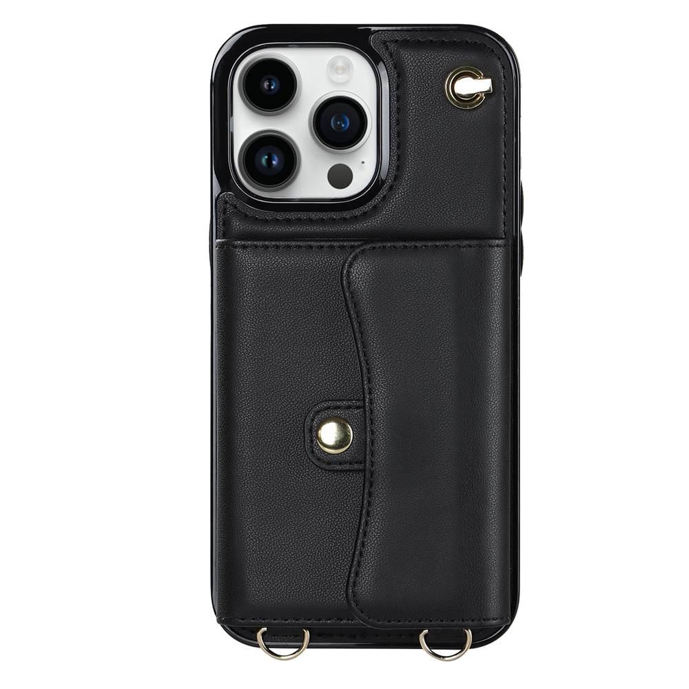 Organ Card Pack Leather iPhone Case, Black
