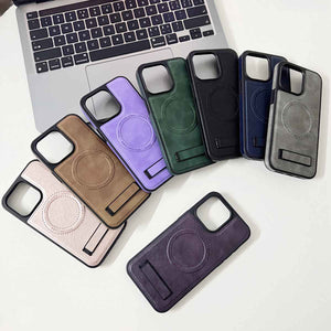 MagSafe Holder Leahter iPhone Case