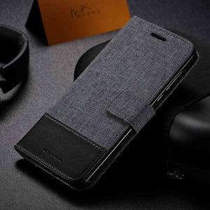 Canvas Nokia Case Flip Window Fold Cover