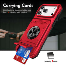 Load image into Gallery viewer, iPhone Magnetic Holder Carry Card Slot Case, Card Slot