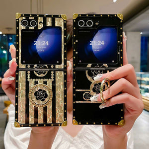 Samsung Flip Case Metal Finger Ring Holder Cover