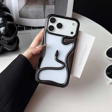 Load image into Gallery viewer, Plating Snake iPhone Case, Black View