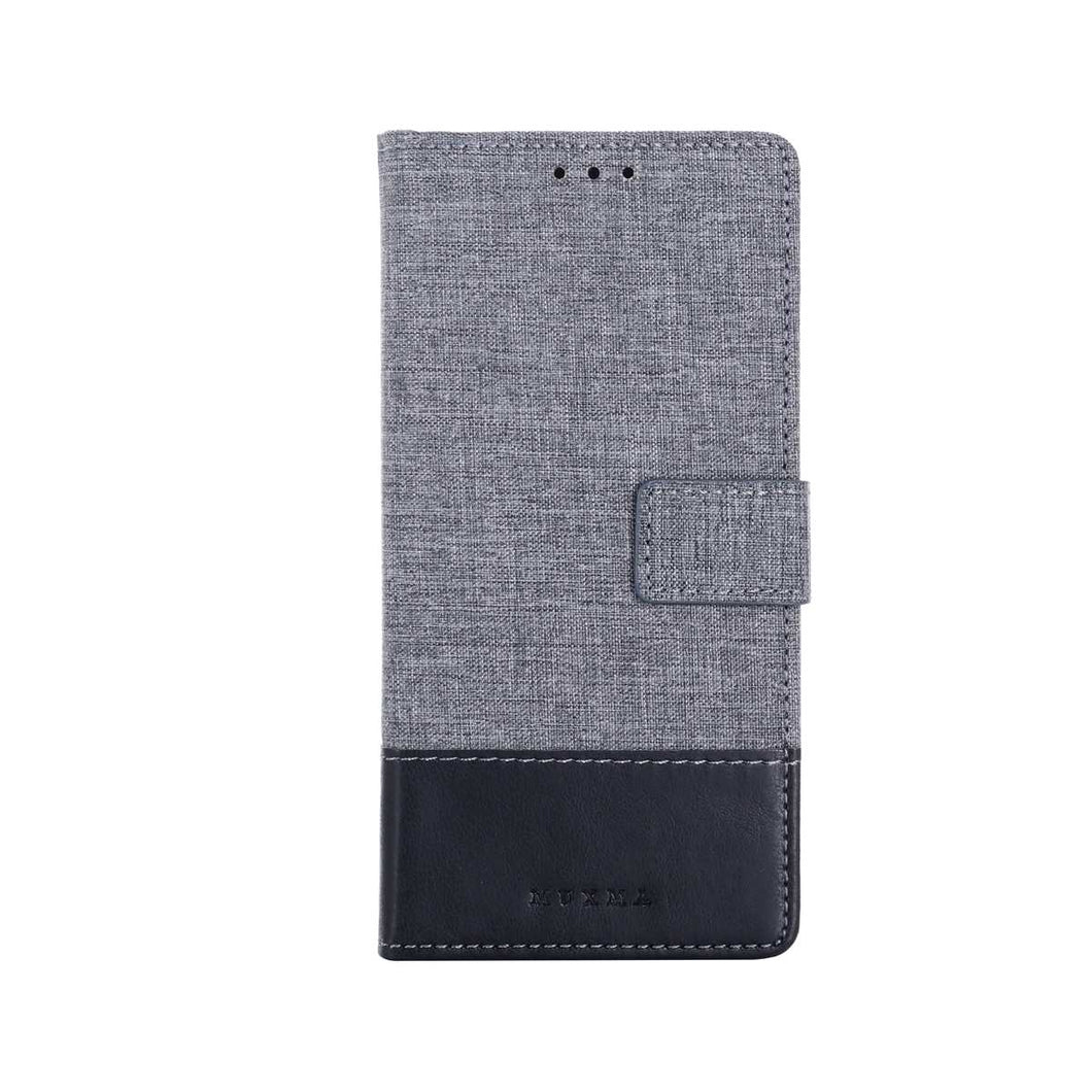 Canvas Oppo Case Flip Window Fold Cover