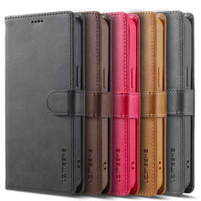 Load image into Gallery viewer, iPhone Case Magnetic Snap Buckle Card Slot Leather Cover