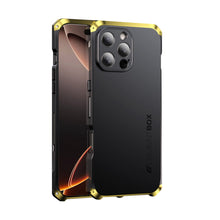 Load image into Gallery viewer, Apple iPhone 16 Pro Max Frosted Metal Case, Black Gold