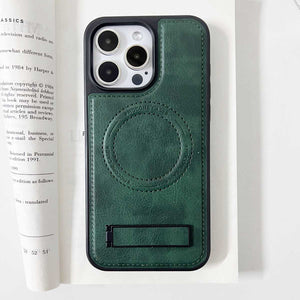 MagSafe Holder Leahter iPhone Case