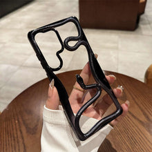 Load image into Gallery viewer, Plating Snake Case for Samsung, Black Without Phone Install