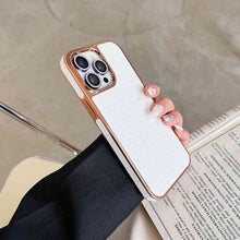 Load image into Gallery viewer, Luxury Crocodile iPhone Case, White