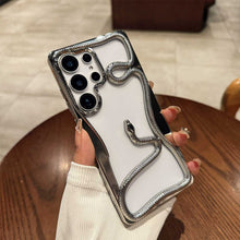 Load image into Gallery viewer, Plating Snake Case for Samsung, Silver
