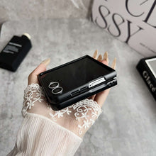 Load image into Gallery viewer, PU Leather Samsung Galaxy Z Flip Fold Case