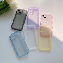 Load image into Gallery viewer, Transparent  Wave Edge iPhone Case