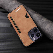 Load image into Gallery viewer, F5 Card Slot PU Leather Case for iPhone Series, iPhone 14 Pro Max Case