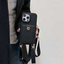Load image into Gallery viewer, Lychee Up and Down Lanyard iPhone Case