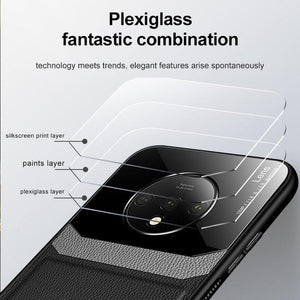 OnePlus Case Delicate Leather Glass Protective Cover - yhsmall