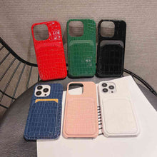 Load image into Gallery viewer, Crocodile iPhone Card Slot Cover, 6 Colors Display