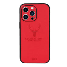 Load image into Gallery viewer, Leather Deer Pattern Case for Apple iPhone Cover