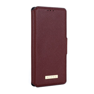 Cross Stripes Apple iPhone Case Flip Window Fold Cover