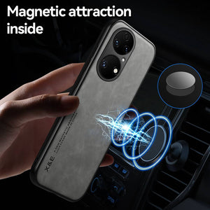 Huawei Case Built-In Magnetic Leather Protective Cover - yhsmall