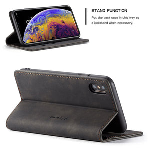 013 Caseme iPhone Leather Case, Kick Stand Display