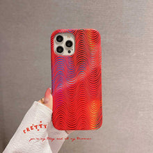 Load image into Gallery viewer, Apple iPhone Case Laser Gradient Water Ripples Cover