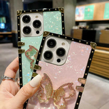 Load image into Gallery viewer, iPhone Case Straight Edge Butterfly Holder Cover