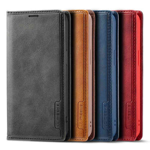 Business Leather Apple iPhone Case Flip Window Cover