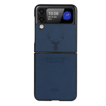 Load image into Gallery viewer, Leather Deer Pattern Case for Samsung Galaxy Z Flip 3 4 Fold 3 4 Cover - yhsmall