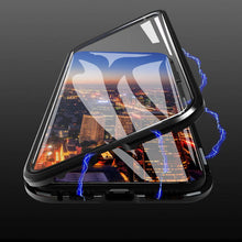 Load image into Gallery viewer, Magnetic Tempered Glass iPhone Case, Black and Magnetic