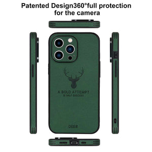 Leather Deer Pattern Case for Apple iPhone Cover