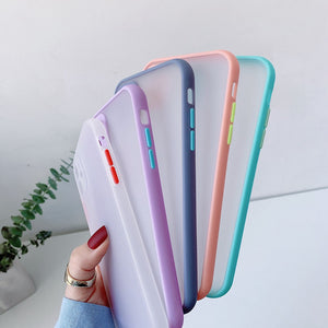 Frosted Skin Feeling iPhone Case, Side Button