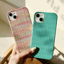 Load image into Gallery viewer, Apple iPhone Case Weave Pattern Cover