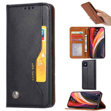 Load image into Gallery viewer, Apple iPhone Leather Case Cover, Black Panoramic display