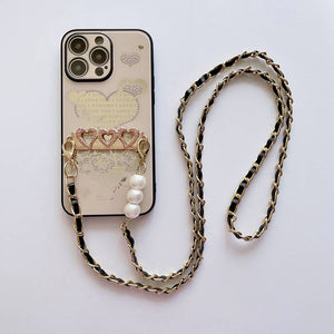 Apple iPhone Case Pearl Lanyard Cover