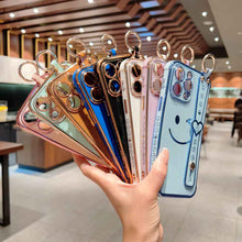 Load image into Gallery viewer, Soft TPU Handmade Smile Wristband iPhone Case, 8 Colors In Hand