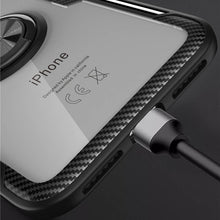 Load image into Gallery viewer, HD Acrylic Finger Ring Holder iPhone Case, Bottom View