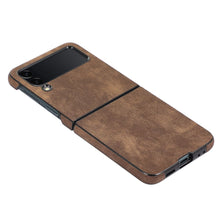 Load image into Gallery viewer, Samsung Galaxy Z Flip Fold Leather Case Cover