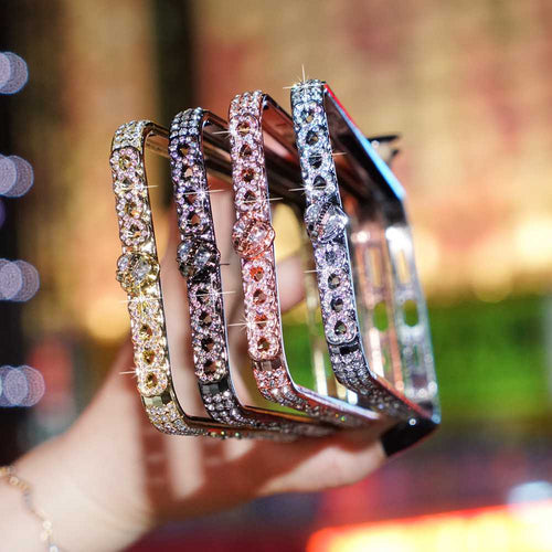 Diamond Metal Bumper iPhone Case,  Top View
