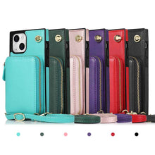 Load image into Gallery viewer, Apple iPhone Storage Leather Wallet Card Slot Case Cover