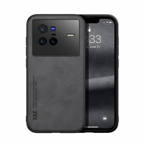 Vivo Case Built-In Magnetic Leather Protective Cover