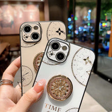 Load image into Gallery viewer, Acrylic Time Finger Ring iPhone Case, Camera View