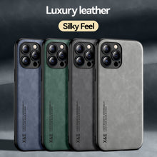 Load image into Gallery viewer, Built-In Magnetic Leather Protective Cover, 4 Colors Show