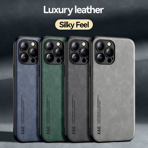 Built-In Magnetic Leather Protective Cover, 4 Colors Show