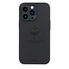 Load image into Gallery viewer, Leather Maple Leaf Pattern Case for Apple iPhone Cover