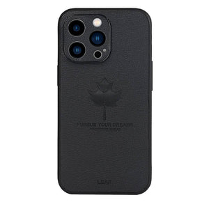 Leather Maple Leaf Pattern Case for Apple iPhone Cover