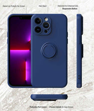 Load image into Gallery viewer, Silicone Finger Holder iPhone Case,  Different Side View